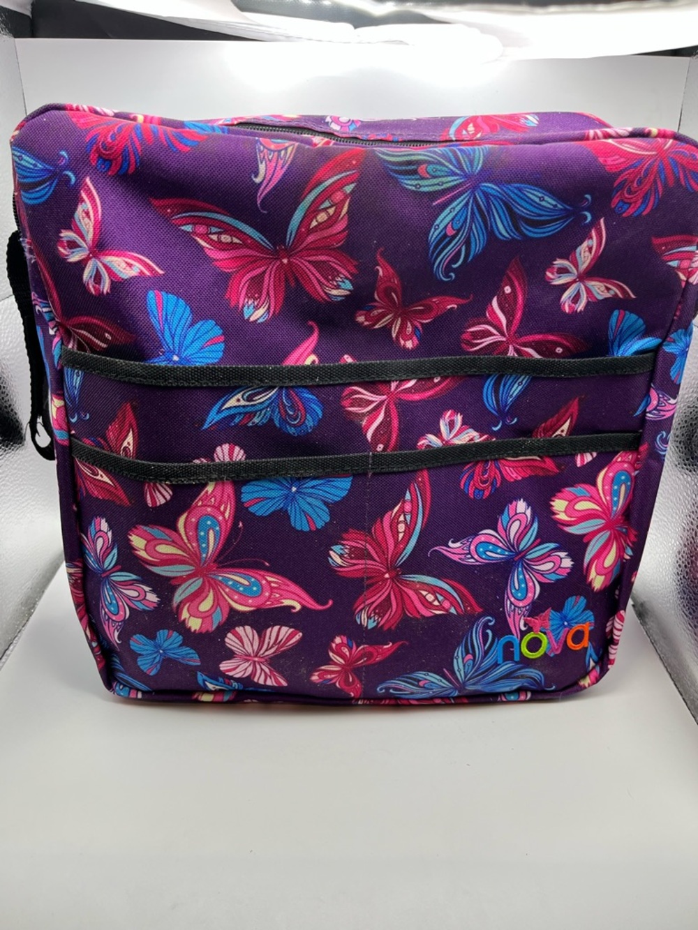 Purple Butterfly Nova Medical Hanging Bag